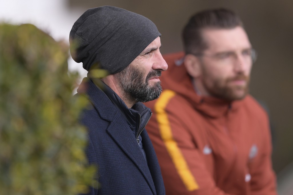 Monchi Champions League, sessione di allenamento dell'AS Roma