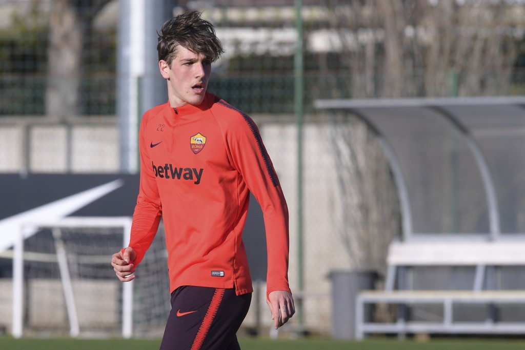 As Roma_Trigoria_Allenamento_Zaniolo
