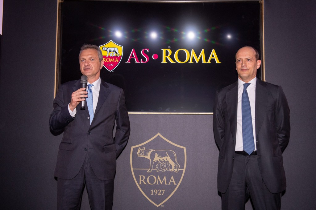 fienga baldissoni AS Roma, presentazione nuova sede EUR