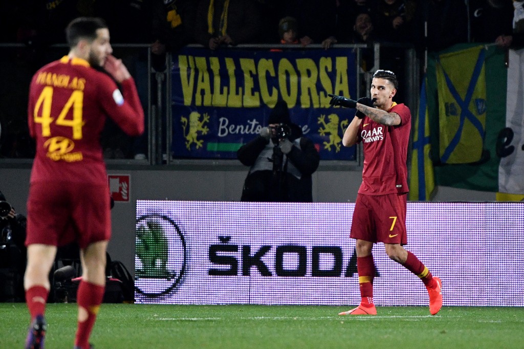 pellegrini esultanzaFrosinone vs Roma - Serie A TIM 2018/2019