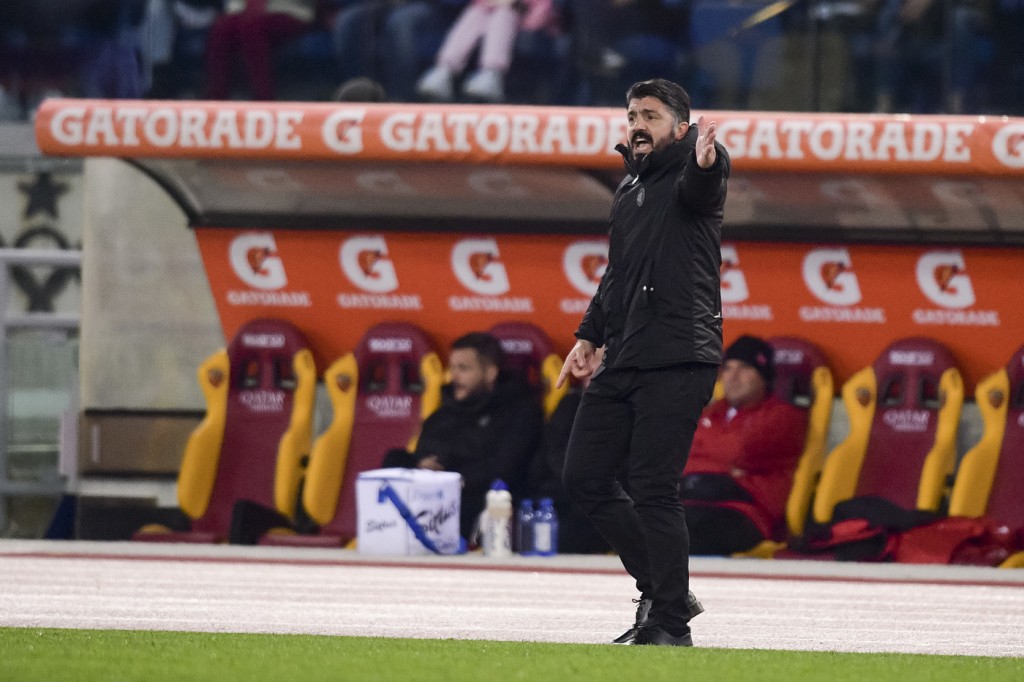 Gattuso Roma vs Milan - Serie A TIM 2018/2019