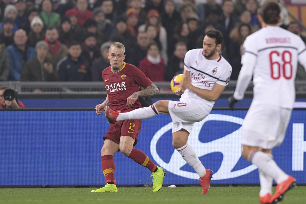 karsdorpRoma vs Milan - Serie A TIM 2018/2019