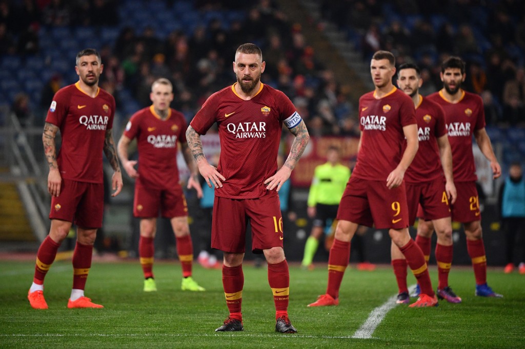 De rossi Roma vs Milan - Serie A TIM 2018/2019