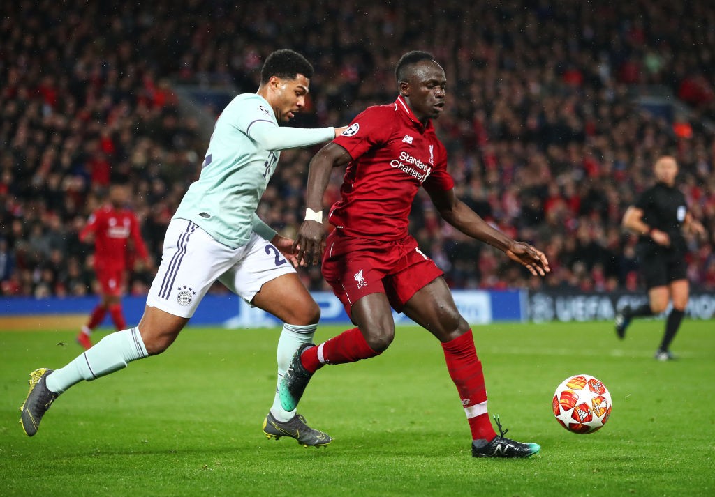 mane Liverpool v FC Bayern Muenchen - UEFA Champions League Round of 16: First Leg