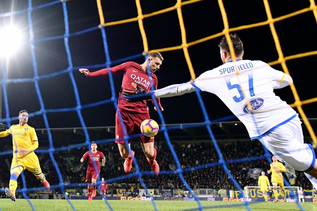 dzeko Frosinone vs Roma - Serie A TIM 2018/2019