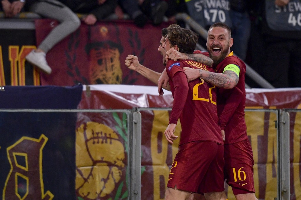 Zaniolo De Rossi Roma vs Porto - UEFA Champions League 2018/2019