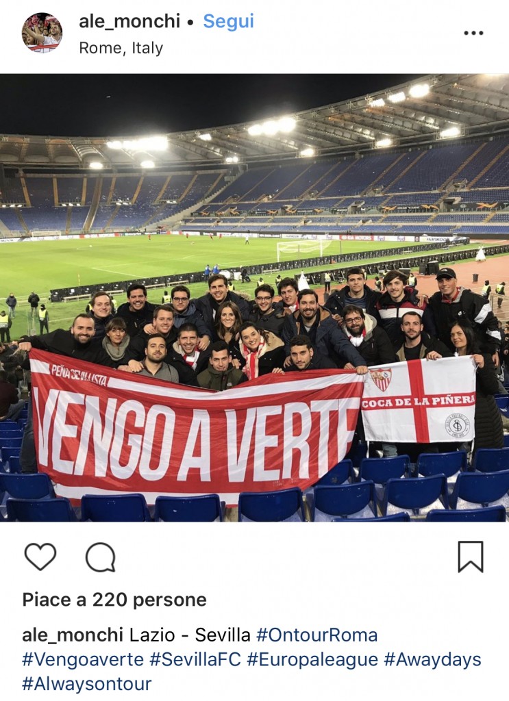 post instagram figlio monchi lazio siviglia