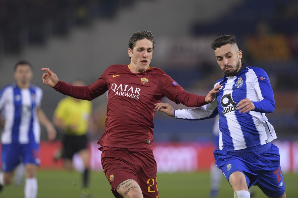 Zaniolo Telles Roma vs Porto - UEFA Champions League 2018/2019