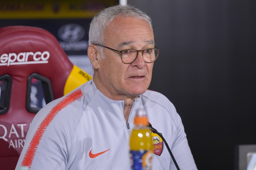 AS Roma, conferenza stampa dell'allenatore Claudio Ranieri