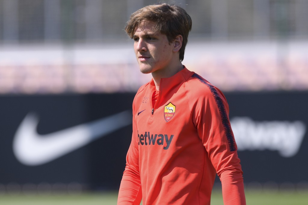 As Roma_Trigoria_Allenamento_Zaniolo