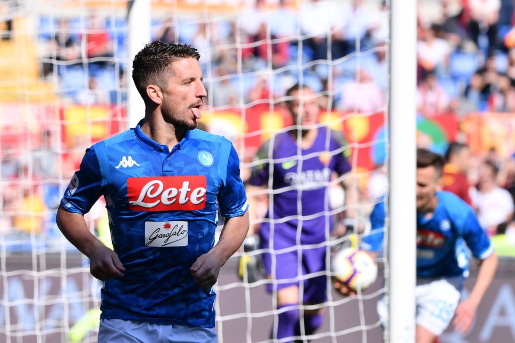 mertens Roma vs Napoli - Serie A TIM 2018/2019