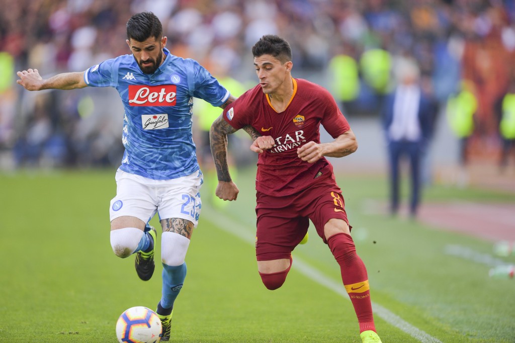 perotti hysaj Roma vs Napoli - Serie A TIM 2018/2019