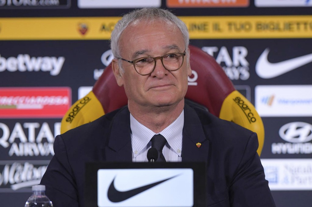 AS Roma, la prima conferenza stampa di mister Claudio Ranieri