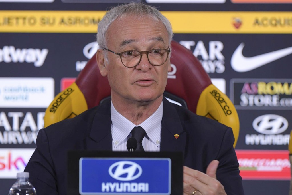 AS Roma, la prima conferenza stampa di mister Claudio Ranieri