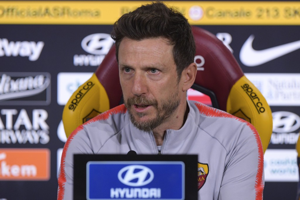 AS Roma, conferenza stampa di mister Eusebio Di Francesco