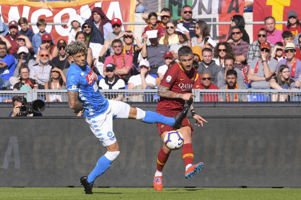 kolarov malcuit Roma vs Napoli - Serie A TIM 2018/2019