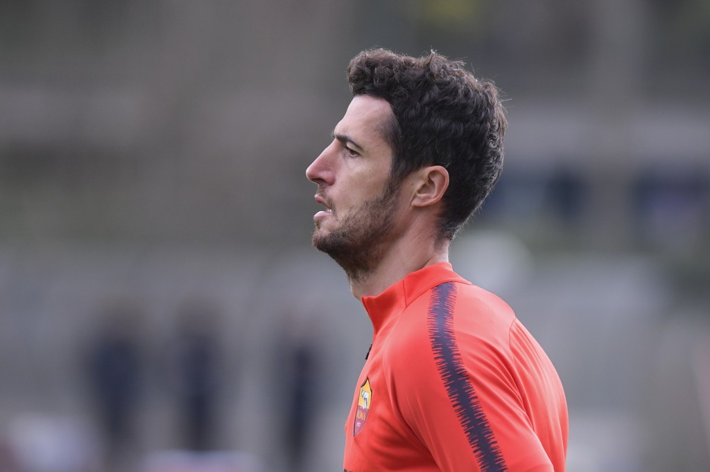 Marcano AS Roma, seduta di allenamento al Centro sportivo di Trigoria