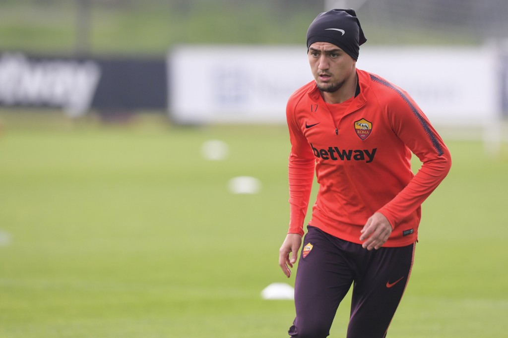 Under AS Roma, seduta di allenamento al Centro sportivo di Trigoria
