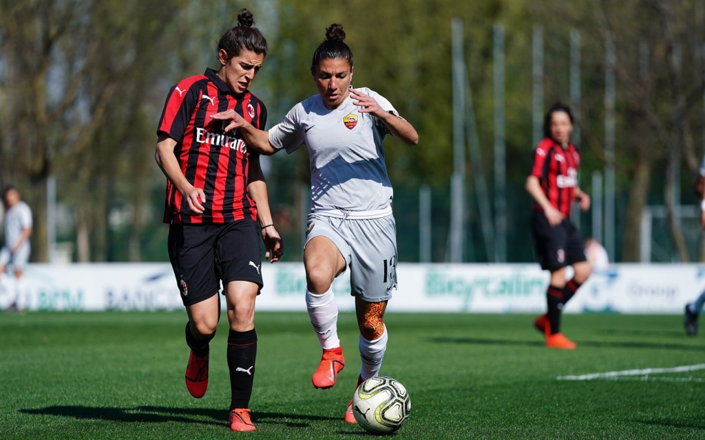 Milan vs Roma-  Campionato Serie A femminile 2018/2019