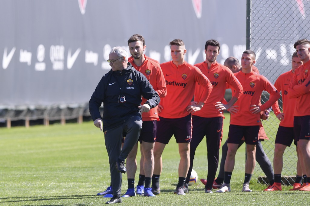 Allenamento_As Roma_Trigoria_Ranieri