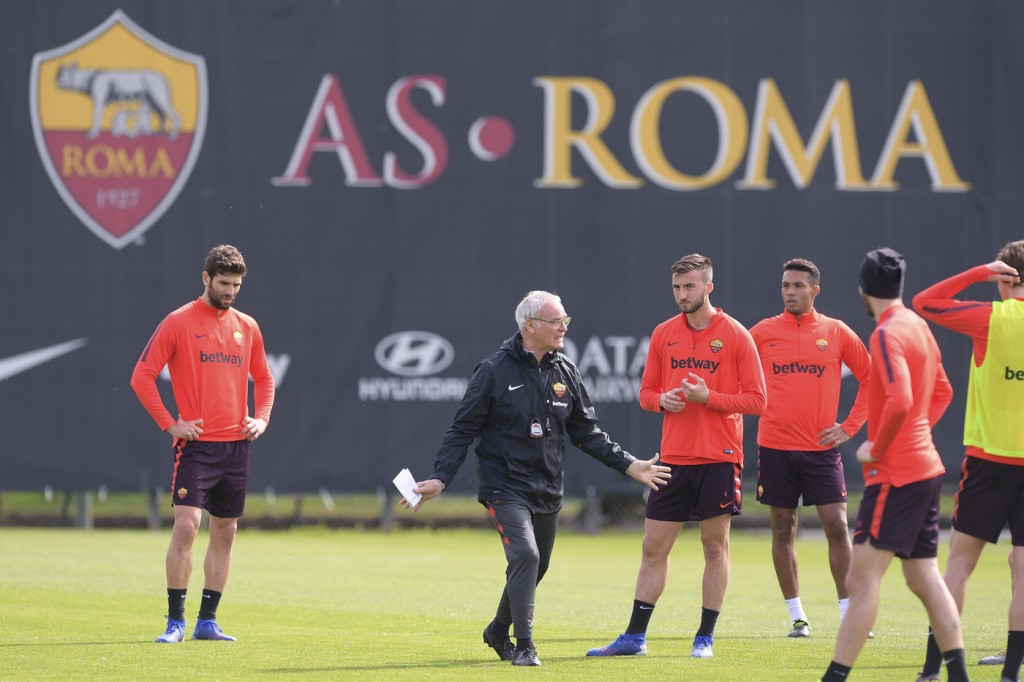 Ranieri Sessione di allenamento dell'AS Roma