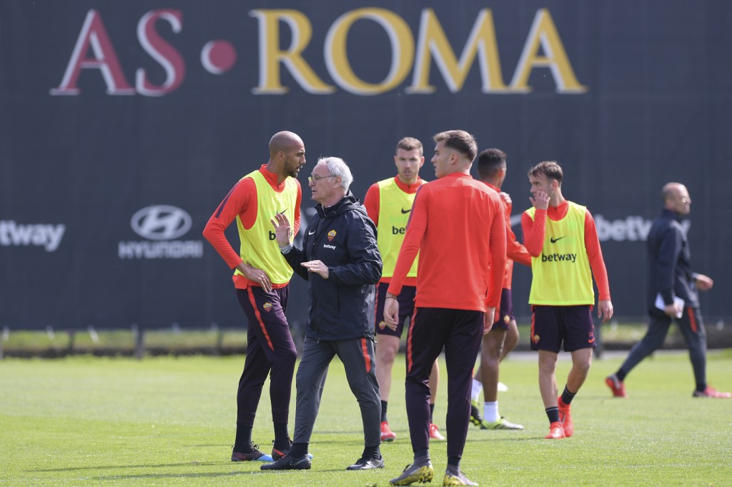 Ranieri Sessione di allenamento dell'AS Roma