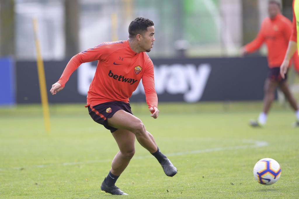 Kluivert Sessione di allenamento dell'AS Roma