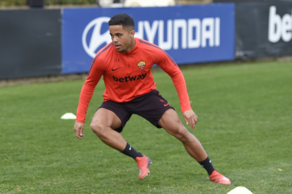 AS Roma_Trigoria_Allenamento_Kluivert