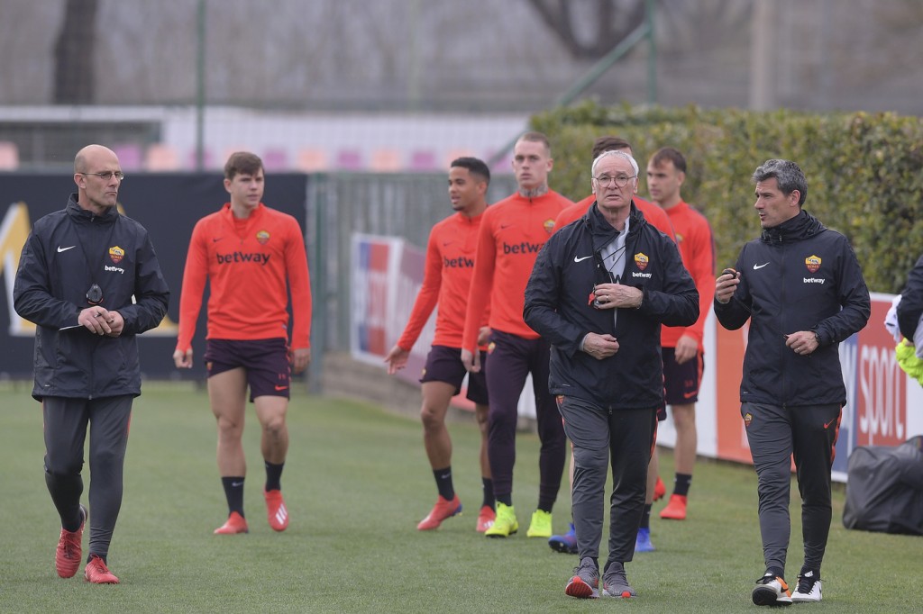 AS Roma_Trigoria_Allenamento_Ranieri