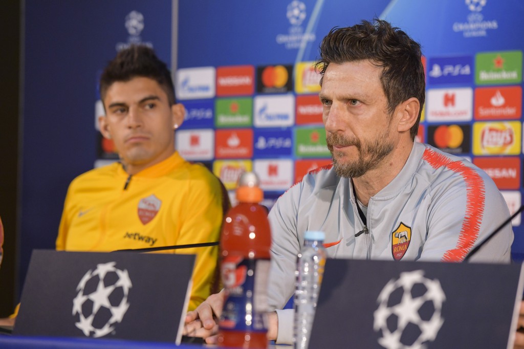 di francesco perotti Conferenza stampa di presentazione del match di Champions League tra Porto e AS Roma