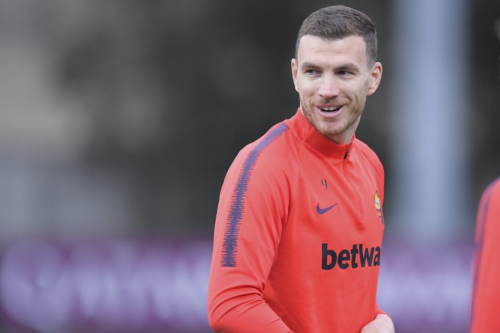 Trigoria_Allenamento_AS Roma_Dzeko