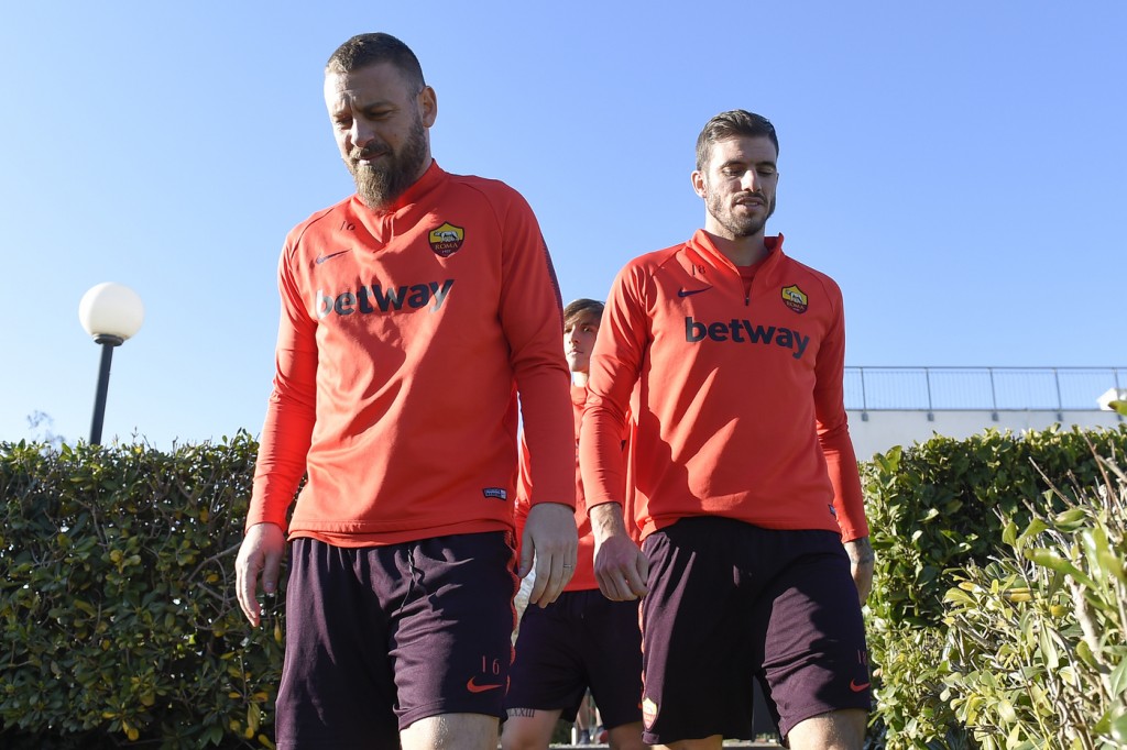 As Roma_Trigoria_Allenamento_De Rossi_Santon