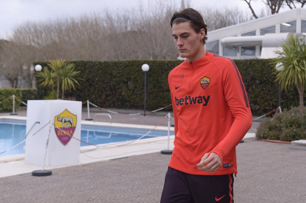 schick AS Roma, sessione di allenamneto