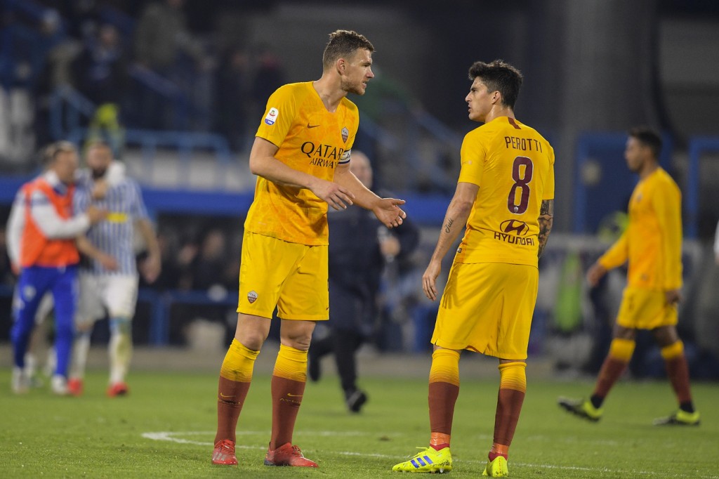 Dzeko Perotti Spal vs Roma - Serie A TIM 2018/2019
