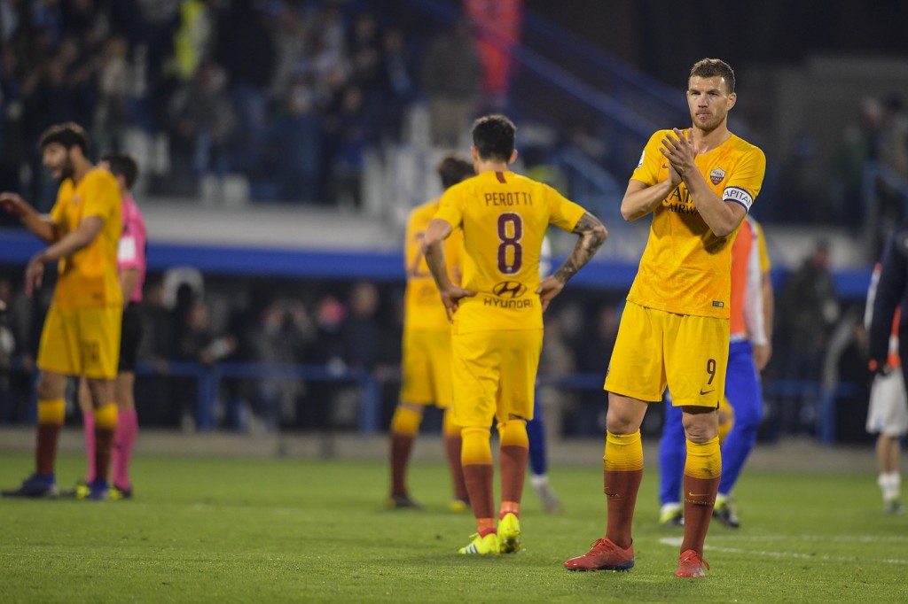 Dzeko Perotti Spal vs Roma - Serie A TIM 2018/2019