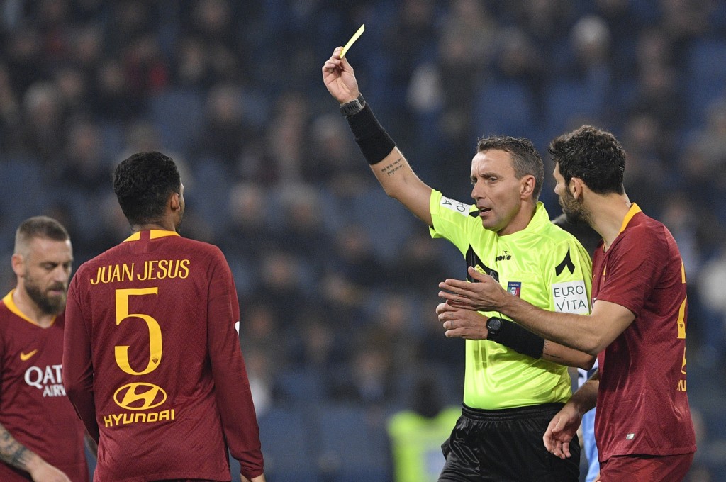 Mazzoleni Jesus Lazio vs Roma - Serie A TIM 2018/2019