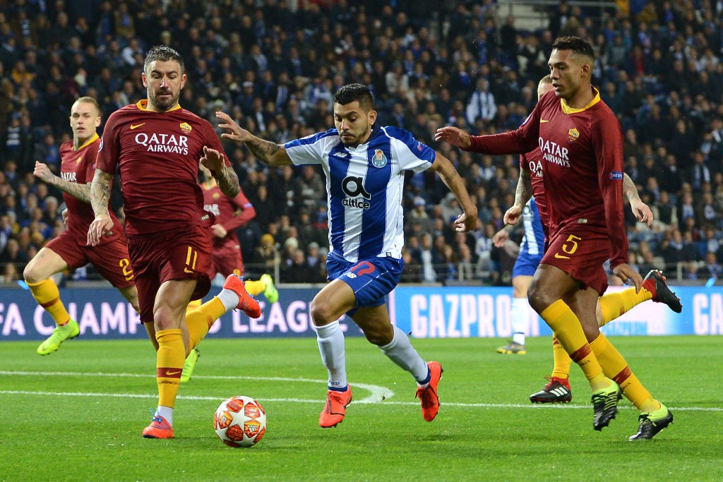 Kolarov Jesus FC Porto v AS Roma - UEFA Champions League Round of 16: Second Leg