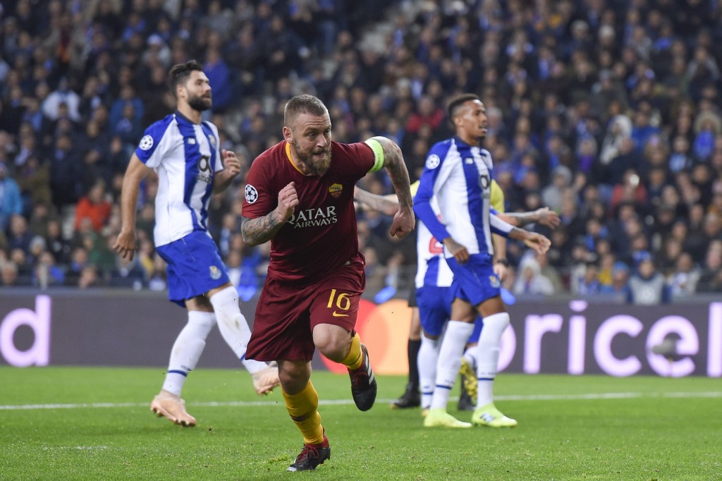 De Rossi Porto vs Roma - Uefa Champions League