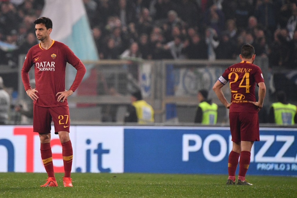 Pastore Florenzi Lazio vs Roma - Serie A TIM 2018/2019
