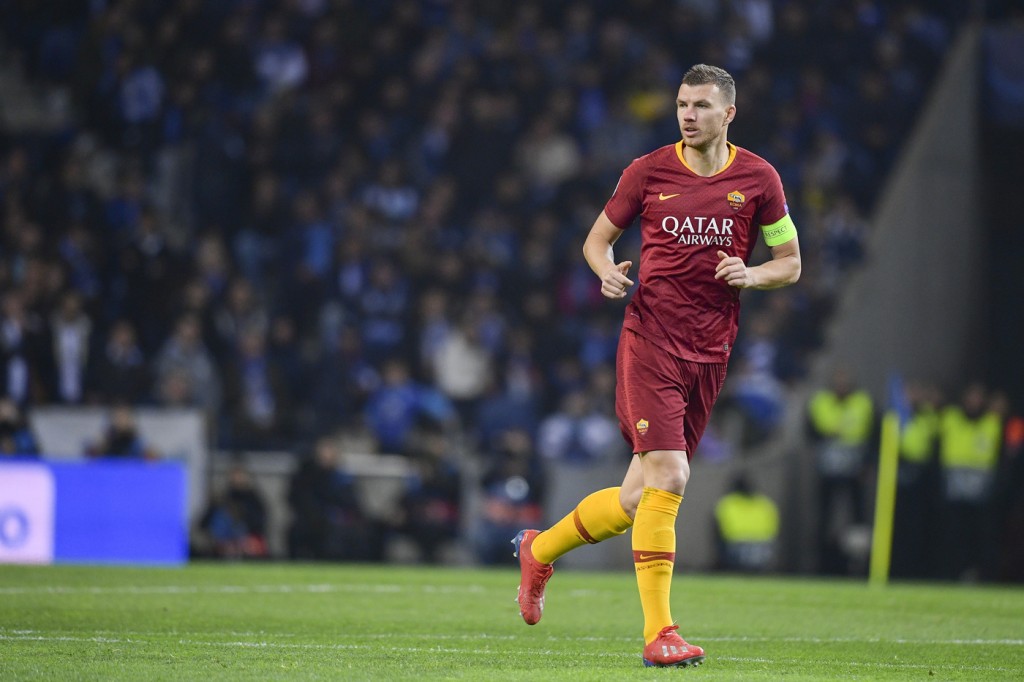 Dzeko Porto vs Roma - Uefa Champions League
