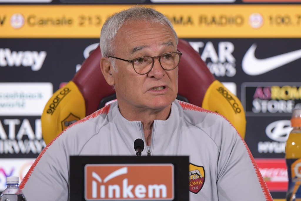 AS Roma, conferenza stampa dell'allenatore Claudio Ranieri