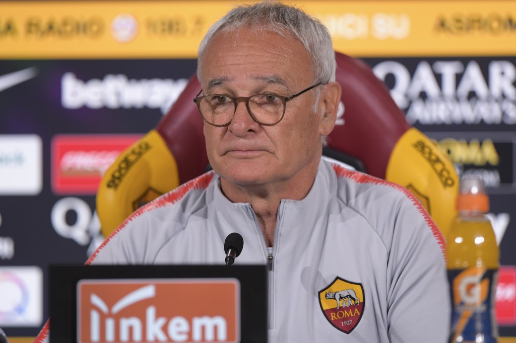 AS Roma, conferenza stampa dell'allenatore Claudio Ranieri