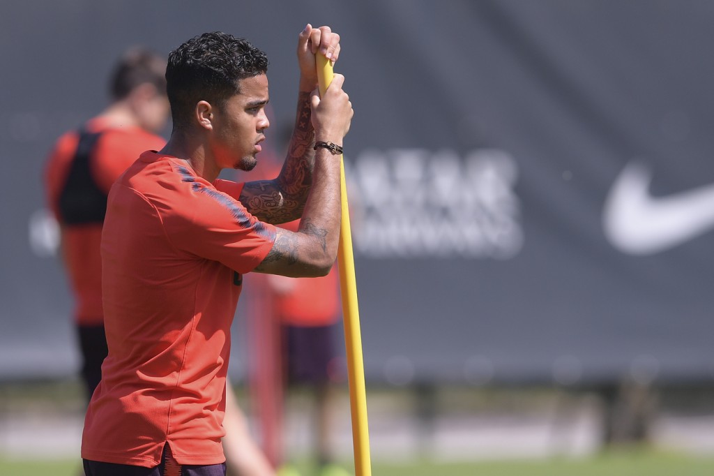 Allenamento_AS Roma_Trigoria_Kluivert