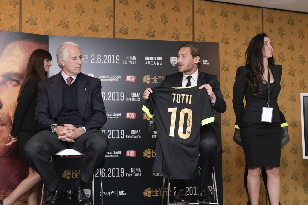 Totti Malagò Roma, conferenza stampa "La notte dei Re"Roma, conferenza stampa "La notte dei Re"