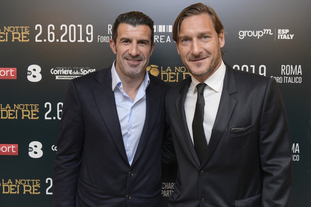 Totti Figo Roma, conferenza stampa "La notte dei Re"Roma, conferenza stampa "La notte dei Re"