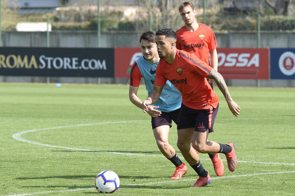 Kluivert Under AS Roma, allenamento a Trigoria