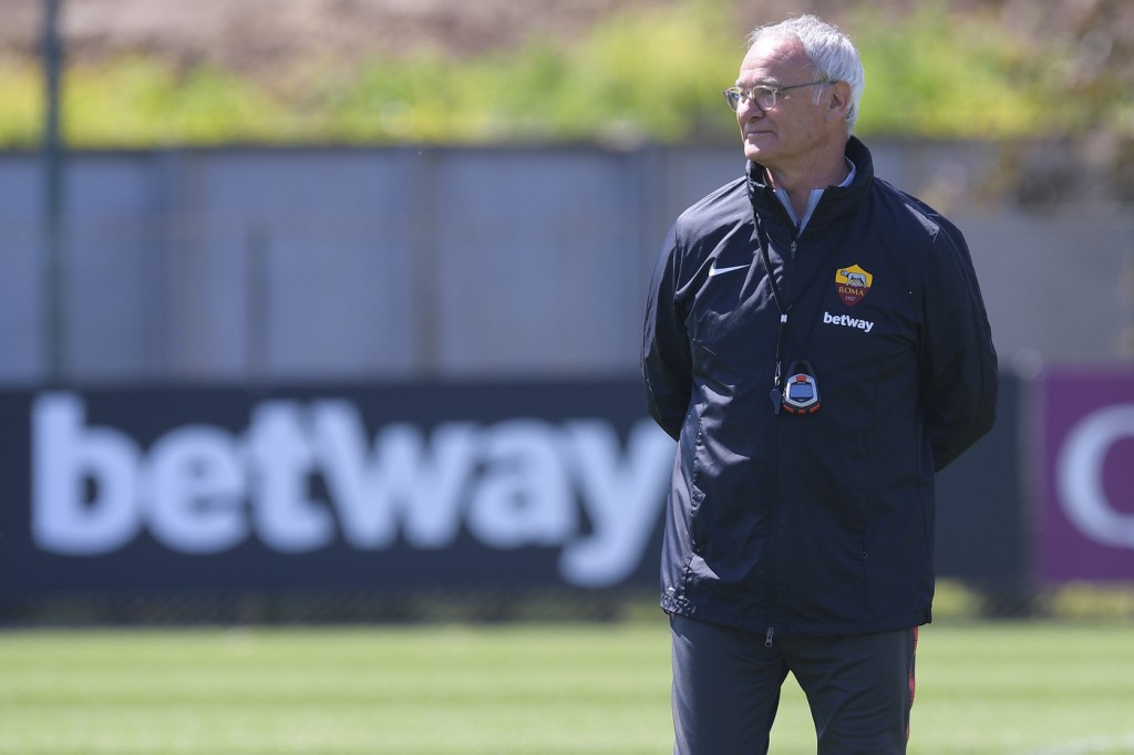 Ranieri Sessione di allenamento dell'AS Roma