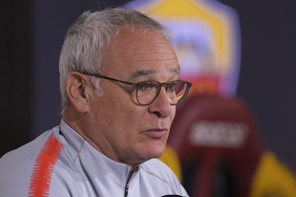 AS Roma, conferenza stampa dell'allenatore Claudio Ranieri