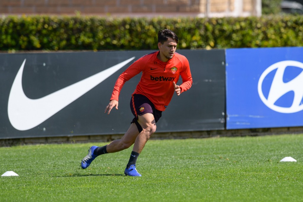 Under AS Roma, allenamento a Trigoria