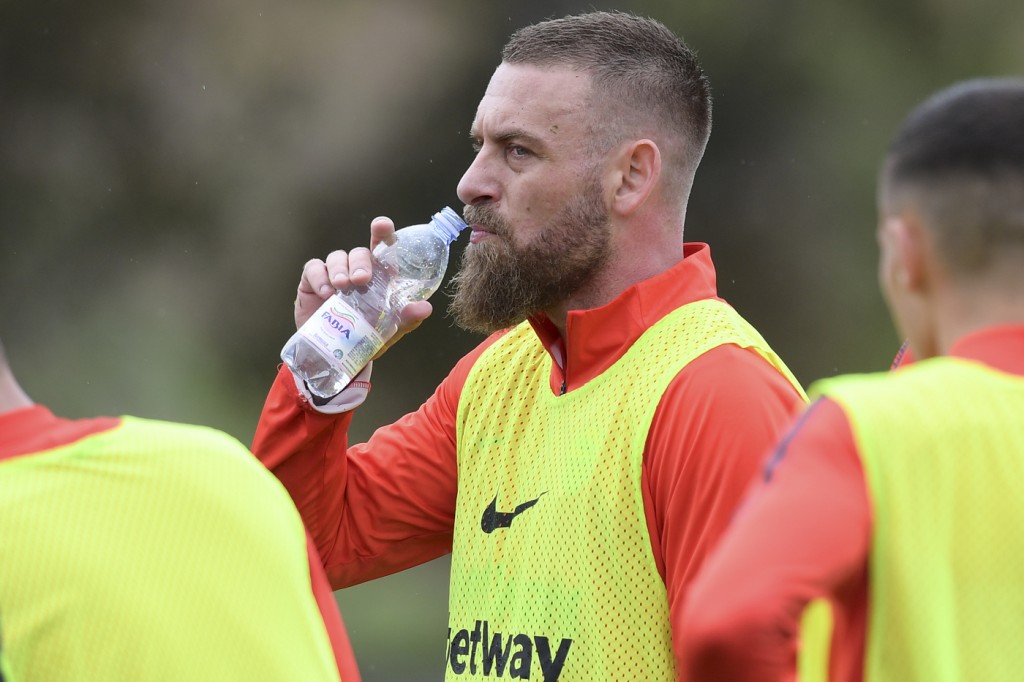 De Rossi Sessione di allenamento dell'AS Roma